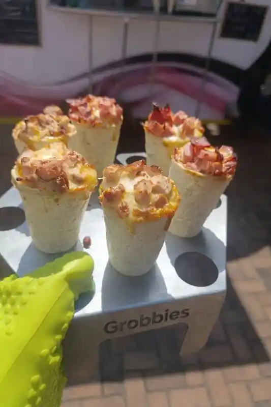Pizza cone food experience for guests